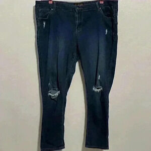 Wax Jean Skinny Super Soft Denim Distresed 22 #23